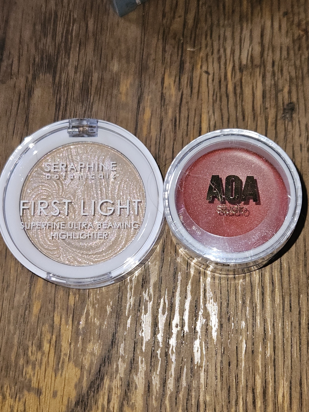 Seraphine First Light Highlighter & AOA Studio Blush Balm Duo